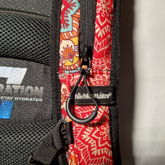 Vibedration Hydration Backpack w/o bladder  turquoise/orange pattern Used main image 14